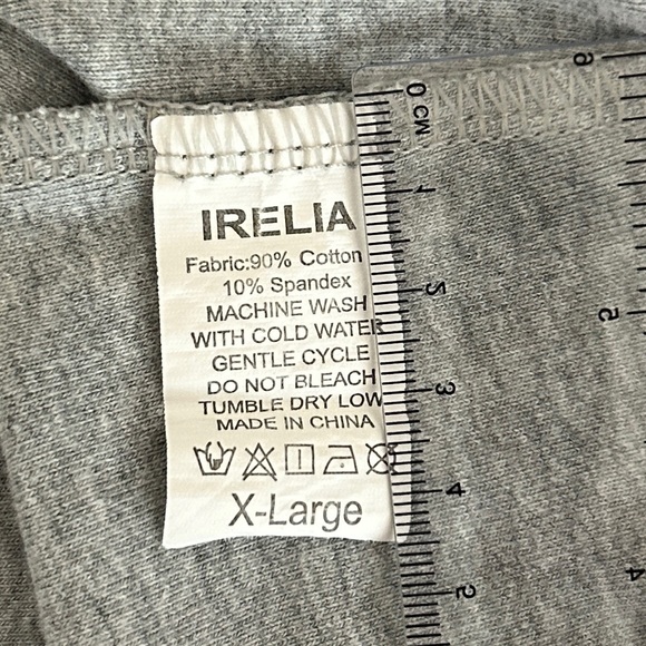 IRELIA | Leggings Girls XL Cotton Solid Gray - Picture 4 of 6